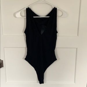 Nasty Gal black rubbed body suit